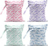 VBCVBGFH 4 Pack Rose Floral Wet Bag Waterproof Washable Reusable Wet Dry Bag