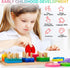 1 2 3 24-Piece 12 12+ Wooden Sorting & Stacking Toys, Montessori Toys for Years Old Toddlers, Shape Sorter Puzzles
