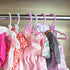 Doll Clothes Hangers for American 18" Girl Dolls - Set of 24 Unique Pink and White Butterfly Wardrobe Hangers