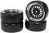 4PCS 1/10 RC Drift Car Tires, Smooth Hard Tyre Plastic Plating Wheel Rims Set for Traxxas HSP Tamiya HPI Kyosho On-Road