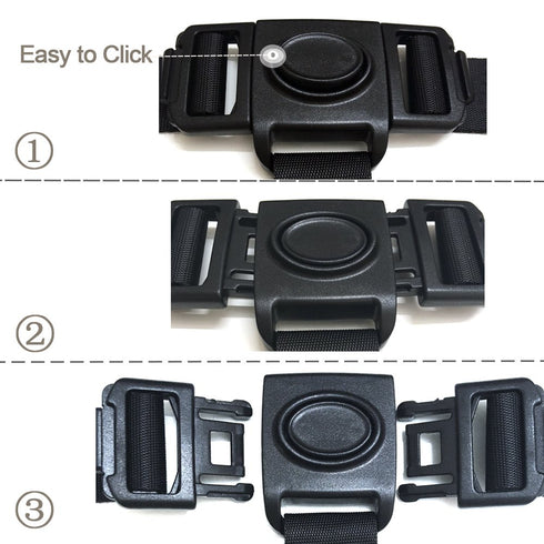 ZARPMA High Chair Straps, 3 Point Harness Straps Belt for Child Chair Strap for IKEA Antilop High Chair (Black)
