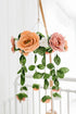 Baby Crib Mobile Wooden Hanging Nursery Baby Mobile for Crib, Handmade Floral Nursery Decor for Girls, Perfect Shower