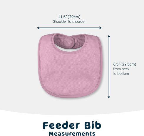 Tiny Twinkle Baby Feeding Bibs 8 Pack - Waterproof and Absorbent Infant Drool and Feeding Bibs