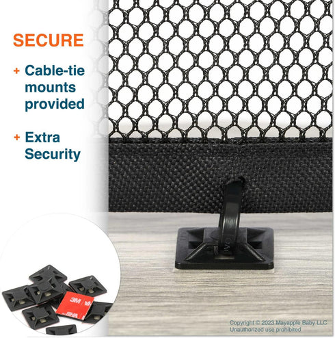 Roving Cove Stair Banister Guard 10ft x 3ft, Railing Safety Net for Baby Proofing, Child Safety Gate Cover, Balcony