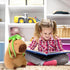 Ditucu Cute Capybara Plush with Turtle Backpack, Kawaii Stuffed Animals, Hugging Gifts for Kids, Brown 9 inch