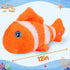 Glow Guards 12" Glowing Goldfish Plush Light Up Stuffed Animal, Soft Plush Pillow Birthday Gift for Kids (Orange)