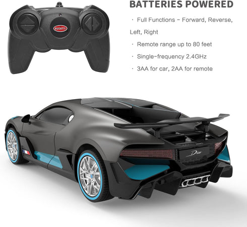 RASTAR Bugatti Divo 1:24 RC Car, Remote Control Bugatti Toy Model for Boys, Kids, Adults, Gifts for Dad