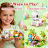 Prefilled Easter Eggs with Bunny Building Toys | Easter Basket Stuffers Fillers for Kids Gifts, Egg Hunt Prizes, Party