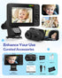 Elzeeo 1080P 32H Setup Wireless Baby Car Camera with Advanced Night Vision and Battery, No Wi-Fi Needed Easy Car Baby
