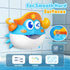 Puidapo 1-3 4-8 Bath Toys,Light Up Baby Bath Toys Bath Bubble Machine with Colourful RGB Light Great Birthday