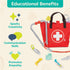 18+ B. toys Mini Doctor Care Kit with Realistic Tools for Toddlers & Kids Educational Toys for Role Play & Imaginative