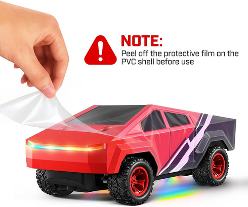 2WD 1/24 2.4GHz 3+, HOMETALL Remote Control Car RC Trucks - RC Truck Toy RC Cars for All Terrain, Scale Pick-up Hobby