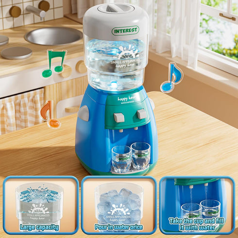 PEADUCK 3-in-1 Set 3-8 Play Kitchen Appliances for Kids, Pretend Play Toys with Blender, Mixers, Water Dispenser