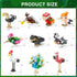 20 Packs Sets Sawaruita Mini Animal Building Blocks Party Favors for Kids- Birds Building Blocks for Classroom