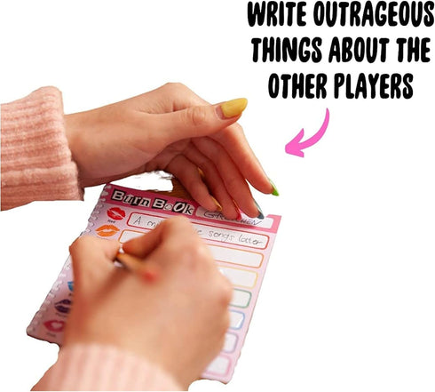 Mean Girls Burn Book Party Card Game, Family Game Based on the Comedy Movie for Ages 14+