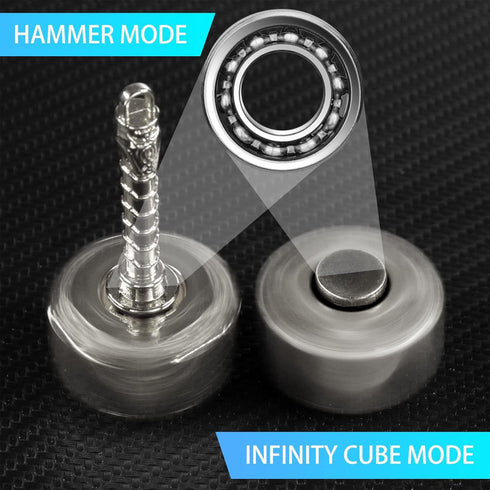 Hammer Fidget Spinner Toys for Kids Adults, Glow in The Dark Luminous Tri Spinner, Stress Relief Gift