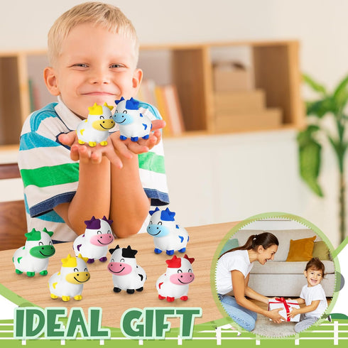 24 Wettarn Pcs Cows Party Favors Cows Foam Stress Toy Fidget Toy Bulk Cute Farm Animal Party Favors Gift Supplies