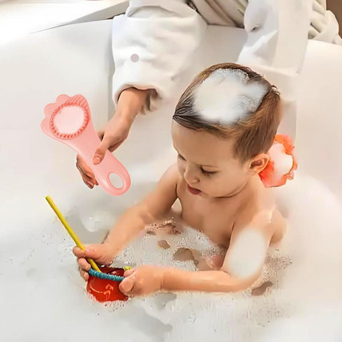Lyaiwever Set,Small Baby Hair Brush,Toddler Hair Comb,Baby Hair Brush Comb Cute Comb for Wet Dry Hair - Silicone Gentle