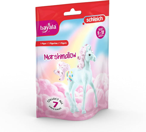 Schleich bayala Collectible Unicorn Toy, Blue and Purple Marshmallow Unicorn Figurine, Ages 5+