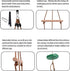 Set 7FT KINSPORY Disc Swing for Kids, Swing Accessories, Height Adjustable Gym Monkey Bars, Hanging Tree Seat