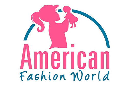 American Fashion World Doll Pink and Purple Glasses for 18-Inch Dolls | Trendy Design & Perfect Fit
