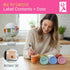 4oz Set 6 Elk and Friends Borosilicate Glass Baby Food Storage Jars with Silicone Lid | Strong Glass | of | Microwave