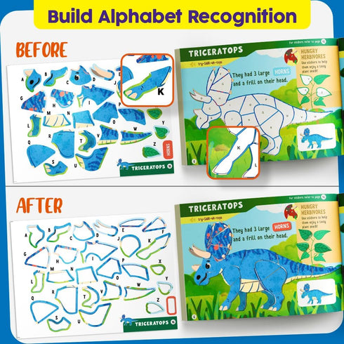 30 4-8 Funcils Paint by Sticker & Number for Kids - Color by Sticker Paint Book | Travel, Airplane, Car Activities