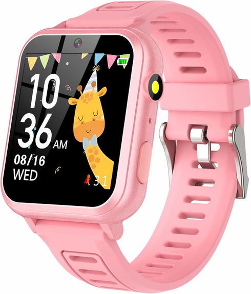 Kids Smart Watch Gift for Girls Age 3-12, Touch Screen with 24 Games, Music Player, Camera, Birthday Gifts