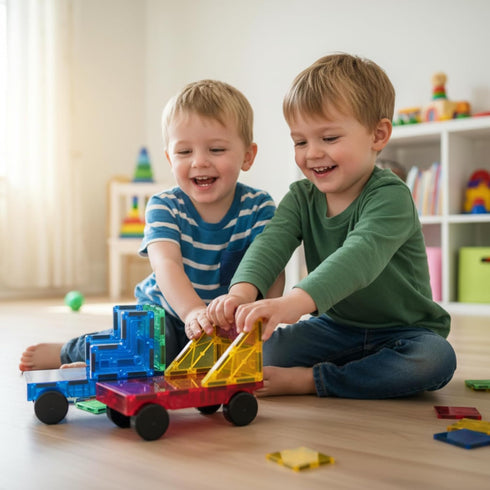 Tiles,102PCS 3D Set 2 AFUNX Magnetic Magnetic Building Blocks Clear Construction Playboards, Inspiration, Creativity