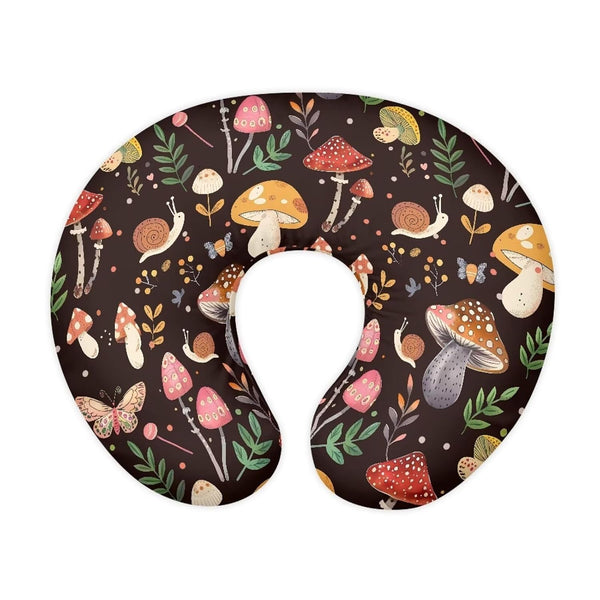 Psesaysky Cute Mushroom Baby Nursing Pillow Cover for Bottle Feeding, Stain Resistant Soft