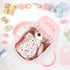 Set 9 10 11 12 Inch GAGAKU Baby Doll Bassinet, Doll Carrier Doll Carry Cot with Canopy and Pillow Blanket for Dolls