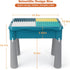 Double-Sided Kids Activity Table with Storage - 105pcs Marble Run Building Blocks, 5-in-1 Play Table