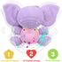 Aitbay Plush Elephant Music Baby Toys for 0-12 Months - Light Up Stuffed Animal for Boys & Girls (Purple)