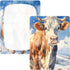 Bseiialft 52 28 Animal Cow Snow Crib Sheets for Boys Girls Soft and Breathable Cotton Baby Sheets for Standard Crib