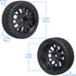 Hobbypark 4-Pack Rubber Tires & Wheels, OD 2.56'' for 1/10th Scale RC Touring Car