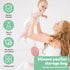 FALESOUL Silicone Pacifier Holder Case, Portable Leakproof Design Baby Pacifier Storage Case, Newborn Baby Silicone