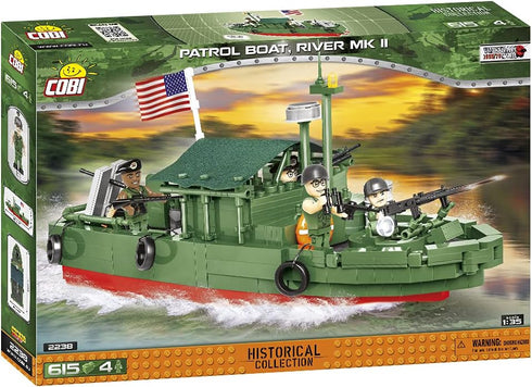 615 /2238/ 31 COBI Pcs Historical Collection Vietnam War PBR Mk.Ii