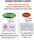(TX10) 2.4G weelye red Button Bluetooth Remote Control, No Universal,for Kids Electric Ride On Car Only with Brand