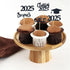 30 PCS Graduation Cupcake Toppers 2025, Grad Cap Cake Toppers, Food Picks for Party Supplies & Favors, 5 Styles