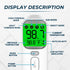 Multifunction 4-in-1 Infrared Thermometer, Non-Contact, Large LCD Display, High Accuracy, Forehead and Ear Thermometer