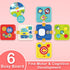 1+ 6-in-1 1 2 3 4 1st Covsen Montessori Toy for Year Old Girl Gift Busy Board for Toddlers Year Old Educational Sensory