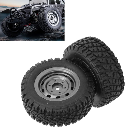 RC Off Road Tires, 2Pcs 82mm 1/16 RC Rubber Tires RC Car Spare Part for SCY 16103 1/16 RC Off Road Car