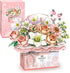 MEIEST Flower Bouquet Building Blocks Model Set,Simulation Artificial Rose Handheld Gift Box,Bonsai Plant