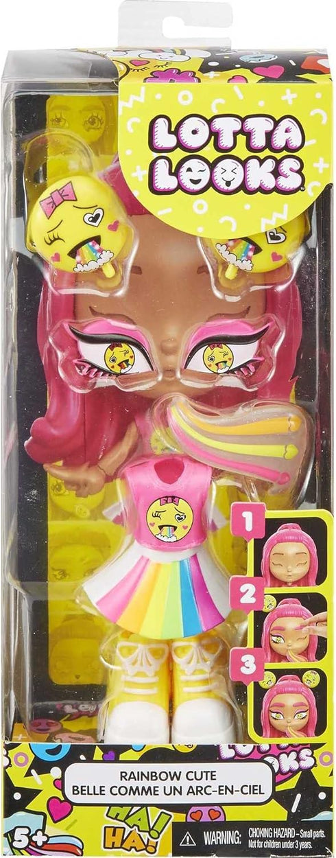 Pack (GGR25) Lotta Looks Rainbow Cute Mood with Plug/Play Pieces, Multi