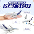 57 Commercial Playset PCS Airport with Airplane Toys, Play Vehicles, Fire Trucks, Police Cars & Figures