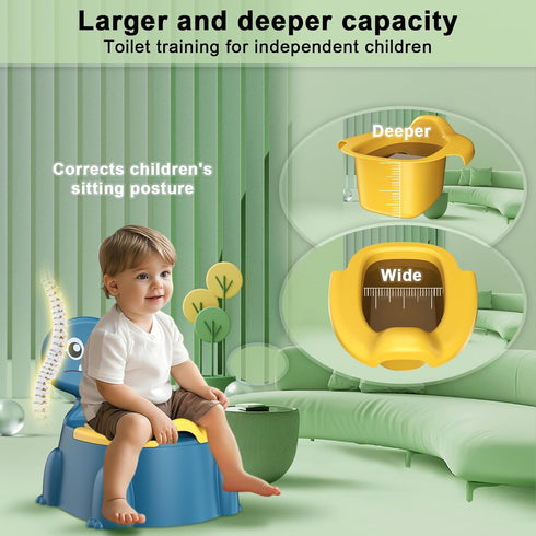 Potty Training Toilet, Toddler Potty Training Seat Baby Potty Chair, Dinosaur Toilet Potty Seat for Boys Girls Kids