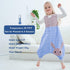 MICHLEY Toddler Sleeping Sack with Feet, Newborn Infant Sleeveless Sleeping Bag, 2-way Zipper, Blue Rabbit, 3-5T