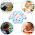 Accmor 3 Pack 6-36 Long Sleeve Bibs, Baby Smock Waterproof Sleeved Bib Smock for Baby Toddler Months