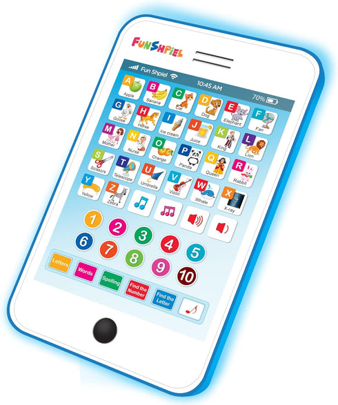 Kid Tablet for Kindergarten Learning Activities - ABC Learning for Toddlers, Kids Phone Toy for Speech Therapy & Letter