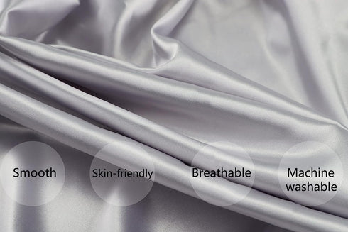 Tcmyyund Set 2 Pack 24x38 Inch Satin Mini Crib Sheet Ultra Soft Silk Fitted Playard Sheet Protect for Baby Hair